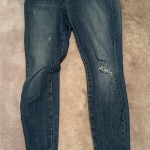 GAP HIGH RISE SKINNY DISTRESSED JEANS SIZE 8/29 R